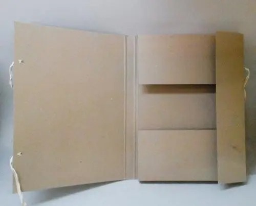 Папка на зав'язках архівна А2 із картону, висота корінця 20 мм ЦОД НТІ